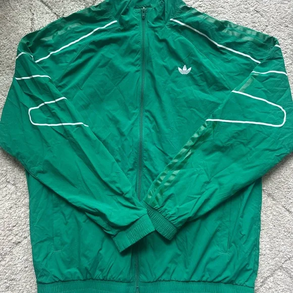 Adidas Flamestrike Green Track Top - Large - Picture 5 of 12